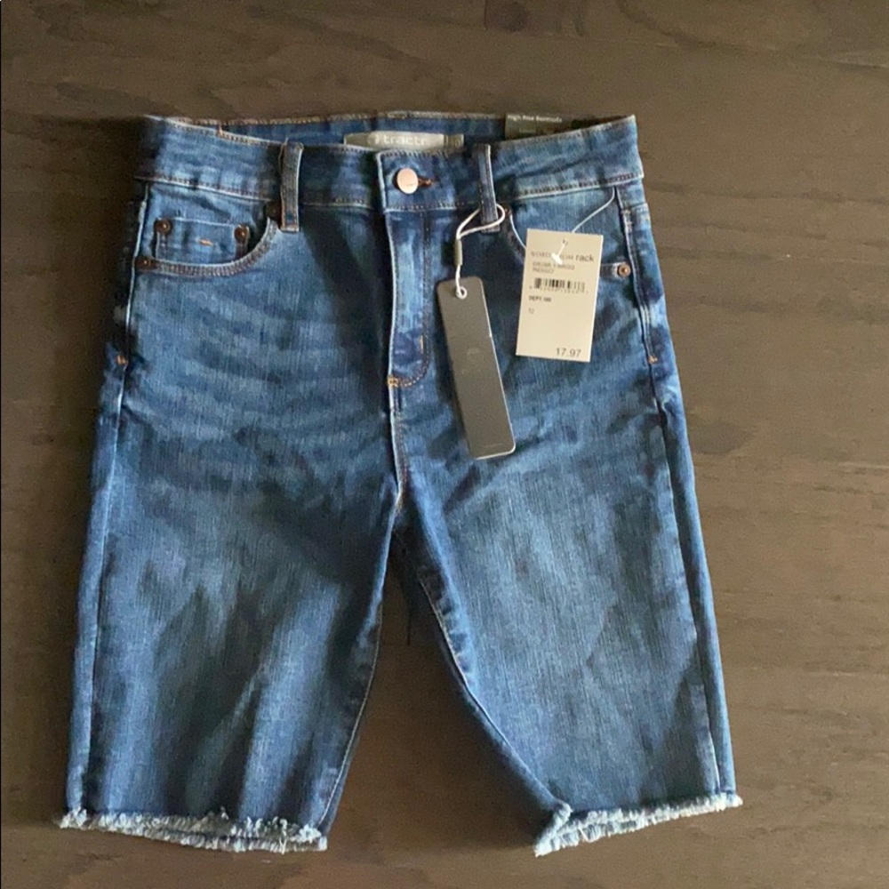 Biker Jean shorts